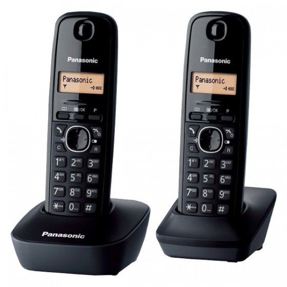 Panasonic telefon KX-TG1612FXH - tamno sivi + dodatna slušalica