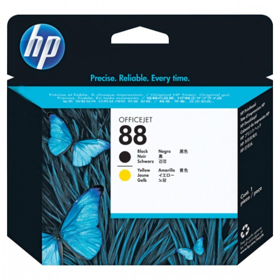 HP Printhead C9381A (No.88) Black & Yellow