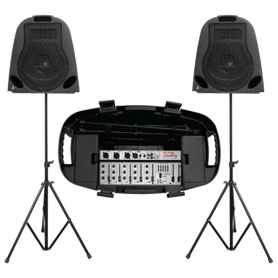 SoundKing razglas set mikseta + 2 zvučnika 300W, ZH0402D10P-1