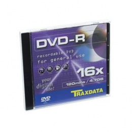 Traxdata DVD-R 1/1 jedan disk u kutiji 16X, 4,7GB