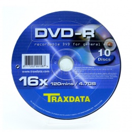 Traxdata DVD-R 10/1 u kutiji 16x, 4,7GB