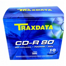 Traxdata CD-R 10/1 u kutiji, 52X, 700MB