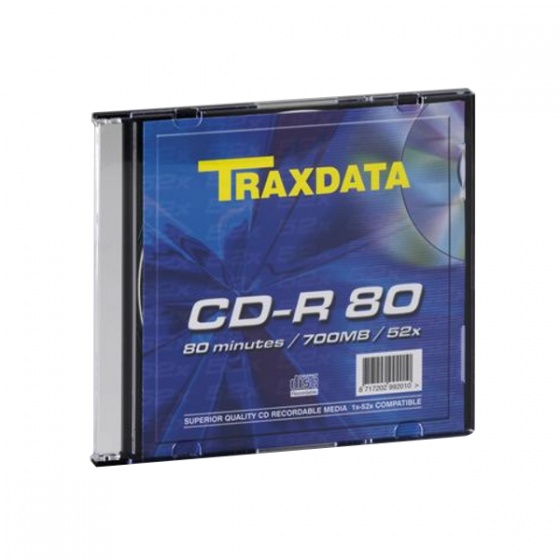 Traxdata CD-R 1/1 u kutiji, 52X, 700MB