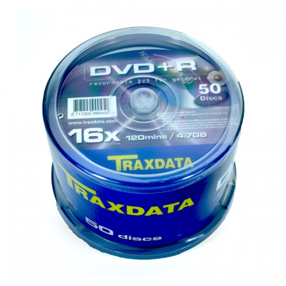 Traxdata DVD+R 50/1, 16X, 4,7GB