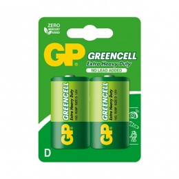 Baterija GP GREENCELL D 1,5V blister 2/1 B1241