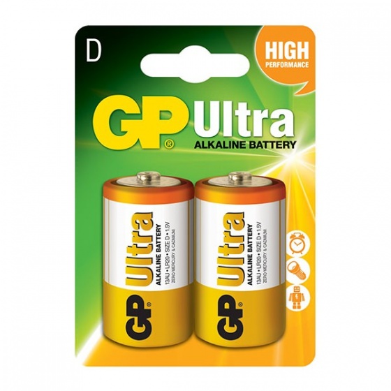 Baterije GP Ultra D 1,5V blister 2/1 B1941