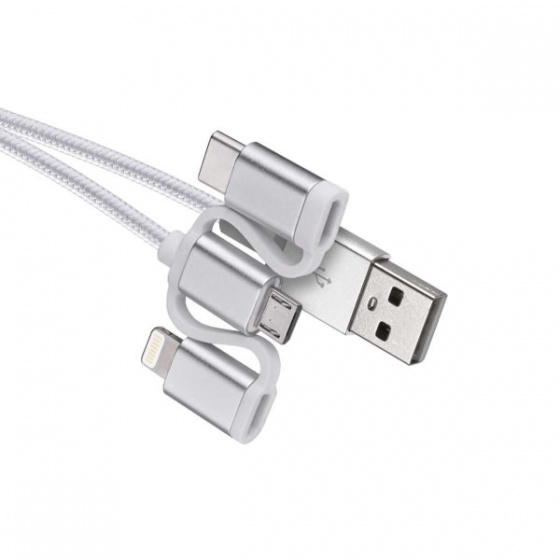 Emos kabal USB-Micro B,C, i16P, 1m SM7052
