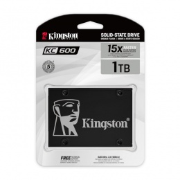 Kingston SSD KC600 1024GB TLC 3D NAND AES 256-bit, SKC600/1024G